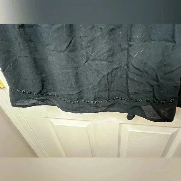 EUC Old Navy Boho Tassel-Tie Swing Top, Size 2X (20/22), Deep Black - Picture 9 of 11